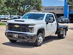 New 2024 Chevrolet Silverado 3500 Work Truck Double Cab 4x4 8' 6" Bedrock Steel Flatbed Truck with Gooseneck Hitch for sale #RF219591 - photo 12