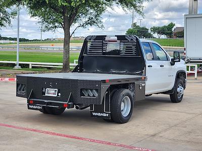 New 2024 Chevrolet Silverado 3500 Work Truck Double Cab 4x4 8' 6" Bedrock Steel Flatbed Truck with Gooseneck Hitch for sale #RF281805 - photo 2