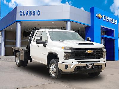 New 2024 Chevrolet Silverado 3500 Work Truck Double Cab 4x4 8' 6" Bedrock Steel Flatbed Truck for sale #RF283165 - photo 1