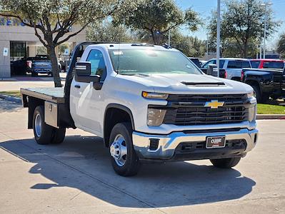 New 2024 Chevrolet Silverado 3500 Work Truck Regular Cab 4x4 9' 6" Knapheide Flatbed Truck for sale #RF445726 - photo 1