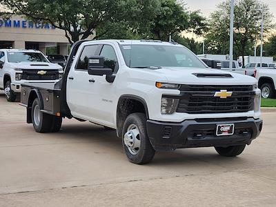New 2025 Chevrolet Silverado 3500 Work Truck Crew Cab 4x4 9' 4" CM Truck Beds Steel Flatbed Truck with Gooseneck Hitch for sale #SF134724 - photo 1