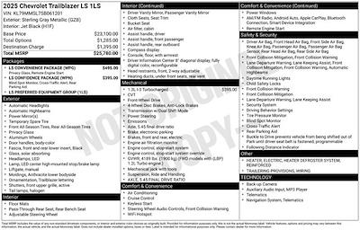 2025 Chevrolet Trailblazer FWD SUV for sale #061201 - photo 2