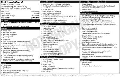 Used 2025 Chevrolet Trax - photo 1