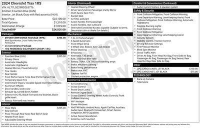 Used 2024 Chevrolet Trax - photo 1