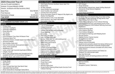 Used 2025 Chevrolet Trax - photo 1