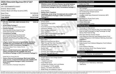 New 2026 Chevrolet Equinox EV LT SUV for sale #103857 - photo 2