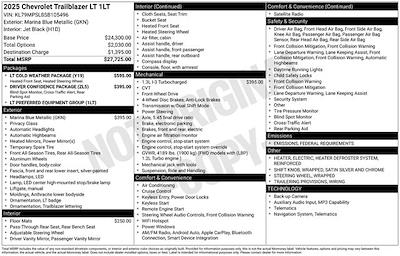 New 2025 Chevrolet Trailblazer LT SUV for sale #105496 - photo 1