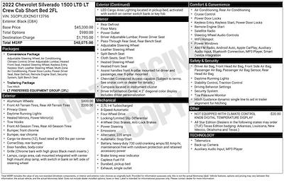 2022 Chevrolet Silverado 1500 Crew Cab 4WD Pickup for sale #113796 - photo 2