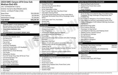 2024 GMC Canyon Crew Cab 4WD Pickup for sale #114213 - photo 2