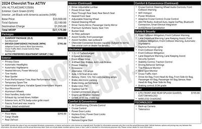 Used 2024 Chevrolet Trax - photo 1