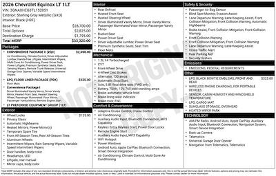 New 2026 Chevrolet Equinox LT SUV for sale #152051 - photo 1