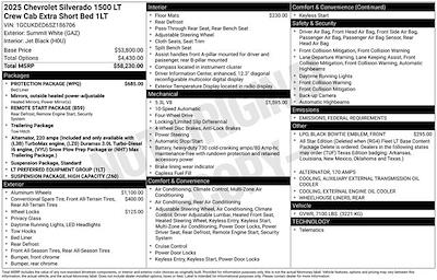 New 2025 Chevrolet Silverado 1500 LT Crew Cab 4x4 Pickup for sale #186706 - photo 1