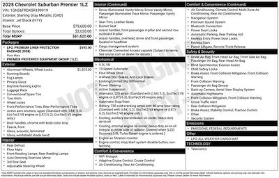 2025 Chevrolet Suburban 4WD SUV for sale #199919A - photo 2