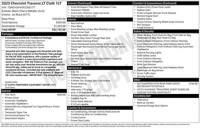 Used 2023 Chevrolet Traverse - photo 1