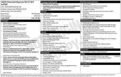 New 2025 Chevrolet Equinox EV LT SUV for sale #258144 - photo 2