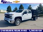 2024 Chevrolet Silverado 3500 Crew Cab 4x4, Monroe Truck Equipment TradesPRO™ Stake Bed for sale #417671 - photo 1