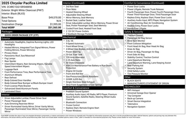 Used 2025 Chrysler Pacifica - photo 34