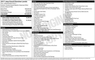 Used 2017 Jeep Grand Cherokee Laredo for sale #773317B - photo 2