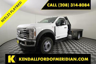 New 2024 Ford F-450 XL Regular Cab 4x4 11' 6" Scelzi Steel Flatbed Truck with Gooseneck Hitch for sale #RN33052 - photo 1
