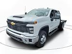 New 2024 Chevrolet Silverado 3500 Work Truck Crew Cab 4x4 9' 4" CM Truck Beds Steel Flatbed Truck with Gooseneck Hitch for sale #43164 - photo 3