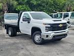 New 2024 Chevrolet Silverado 3500 Work Truck Regular Cab 4x4 9' 6" Knapheide Steel Flatbed Truck with Gooseneck Hitch for sale #50230 - photo 1