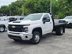 New 2024 Chevrolet Silverado 3500 Work Truck Regular Cab 4x4 9' 6" Knapheide Steel Flatbed Truck with Gooseneck Hitch for sale #50230 - photo 3