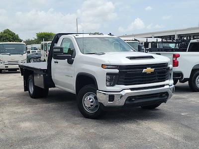 New 2025 Chevrolet Silverado 3500 Work Truck Regular Cab 9' 6" Knapheide Steel Flatbed Truck with Gooseneck Hitch for sale #50720 - photo 1