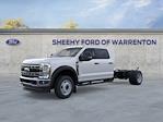 New 2025 Ford F-550 Crew Cab 4x4 12' PJ's Steel Flatbed Truck with Gooseneck Hitch for sale #YD48272 - photo 3