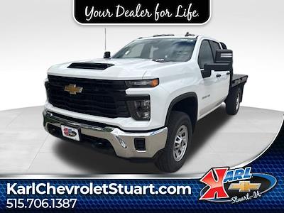 New 2025 Chevrolet Silverado 3500 Work Truck Double Cab 4x4 8' 3" Steel Flatbed Truck for sale #60240 - photo 1