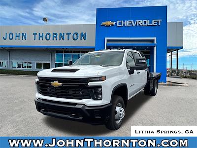 New 2025 Chevrolet Silverado 3500 Work Truck Crew Cab 4WD PJ Truck Beds Flatbed Truck for sale #251049 - photo 1