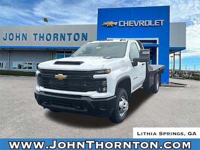 New 2025 Chevrolet Silverado 3500 Work Truck Regular Cab 4WD Flatbed Truck for sale #25646 - photo 1