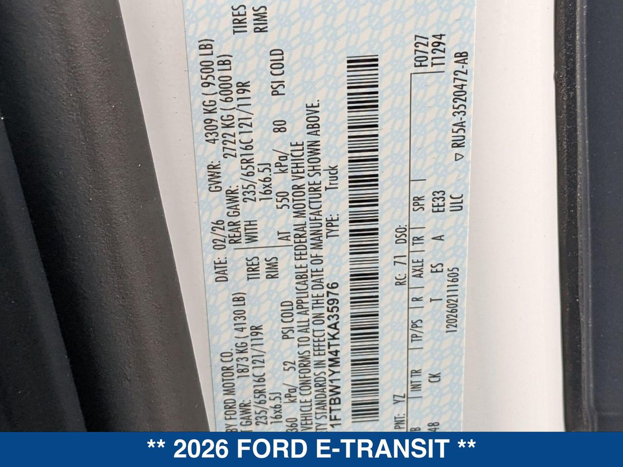 New 2026 Ford E-Transit 350 - photo 20