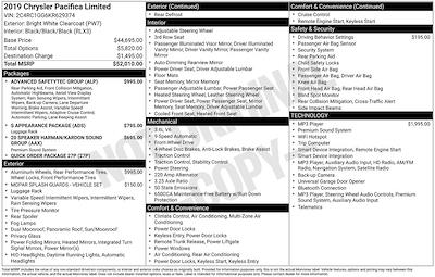 2019 Chrysler Pacifica FWD Minivan for sale #FO47342 - photo 2