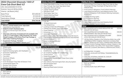 2022 Chevrolet Silverado 1500 Crew Cab 4WD Pickup for sale #26U0046 - photo 1