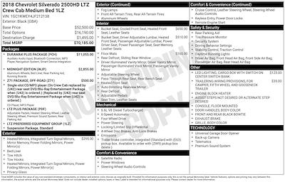 Used 2018 Chevrolet Silverado 2500 LTZ Crew Cab for sale #26U0057A - photo 2