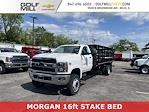 2024 Chevrolet Silverado 5500 Regular Cab DRW 4WD, Morgan Truck Body Prostake Stake Bed for sale #GM4529 - photo 1