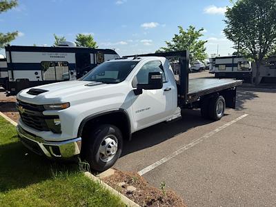 New 2025 Chevrolet Silverado 3500 Work Truck Regular Cab 4WD 12' 5" Knapheide Steel Flatbed Truck for sale #A8436 - photo 1