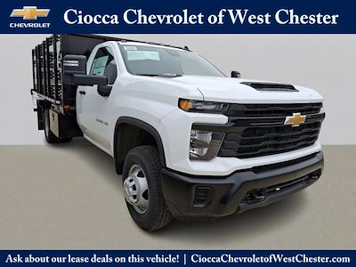 New 2025 Chevrolet Silverado 3500 Work Truck Regular Cab 4WD 12' Morgan Truck Body Stake Bed for sale #SF120587 - photo 1