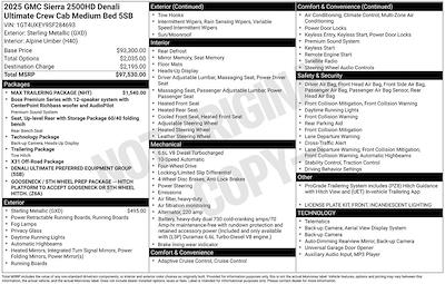 Used 2025 GMC Sierra 2500 Denali Ultimate Crew Cab for sale #F34211 - photo 1