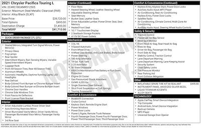 Used 2021 Chrysler Pacifica - photo 1