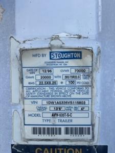 Used 1997 Stoughton Trailer 304596 for sale #304596 - photo 8