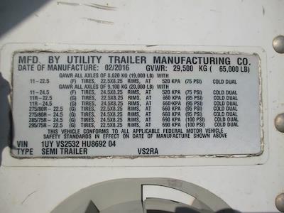 Used 2017 Utility Trailer VS2RA 53/162/102 53' Refrigerated Trailer #541178 for sale #541178 - photo 8