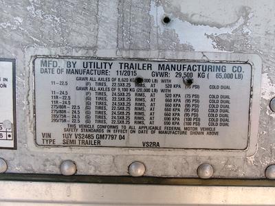 Used 2016 Utility Trailer VS2RA 48/162/102 48' Refrigerated Trailer #658059 for sale #658059 - photo 7
