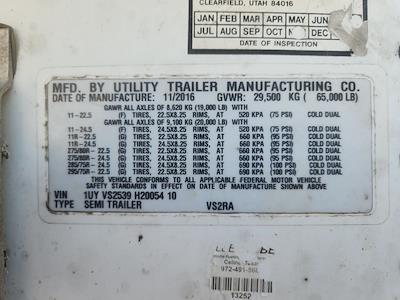 Used 2017 Utility Trailer VS2RA 53/162/102 Refrigerated Trailer 669307 for sale #669307 - photo 9