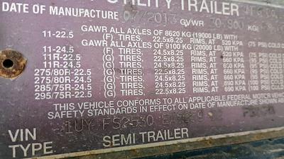 Used 2014 Utility Trailer FS2CHA 53/102 Flatbed Trailer 536225 for sale #536225 - photo 8