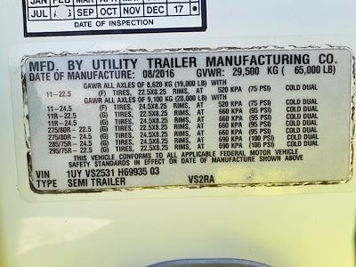 Used 2017 Utility Trailer VS2RA 53/162/102 53' Refrigerated Trailer #669197 for sale #669197 - photo 12
