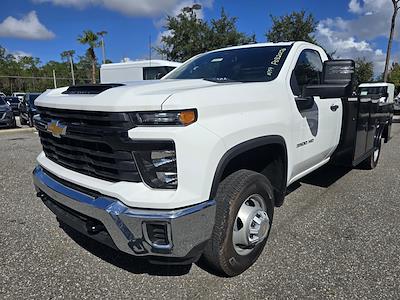 2024 Chevrolet Silverado 3500 Regular Cab 4WD, Bedrock Marble Series Flatbed Truck for sale #F4141212 - photo 1