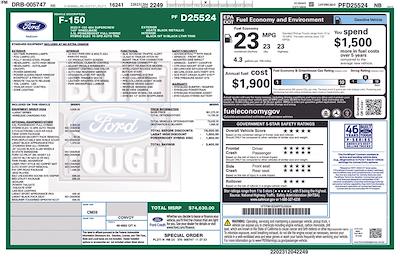 2023 Ford F-150 SuperCrew Cab 4WD Pickup for sale #F2787 - photo 1