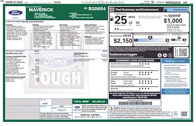 2024 Ford Maverick SuperCrew Cab AWD Pickup for sale #FN5571L - photo 2