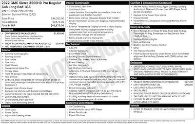 2022 GMC Sierra 3500 Regular Cab 4WD Pickup for sale #FN6057A - photo 1